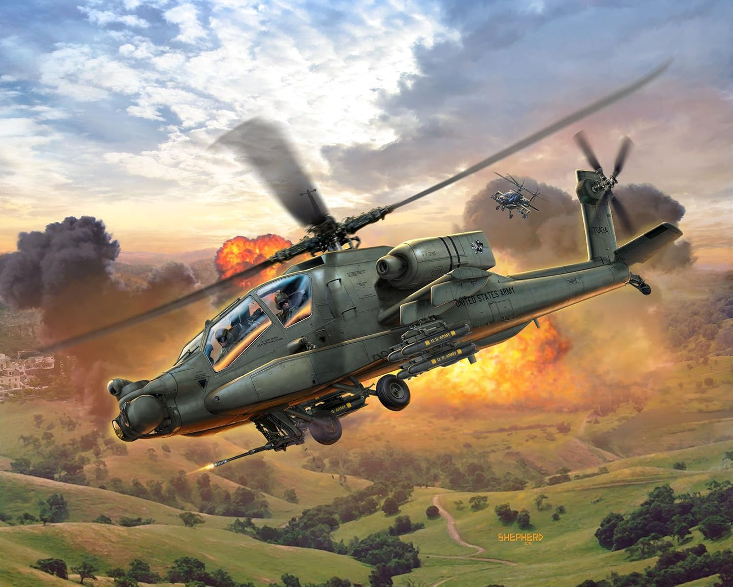 1/00 Revell - AH-64A Apache