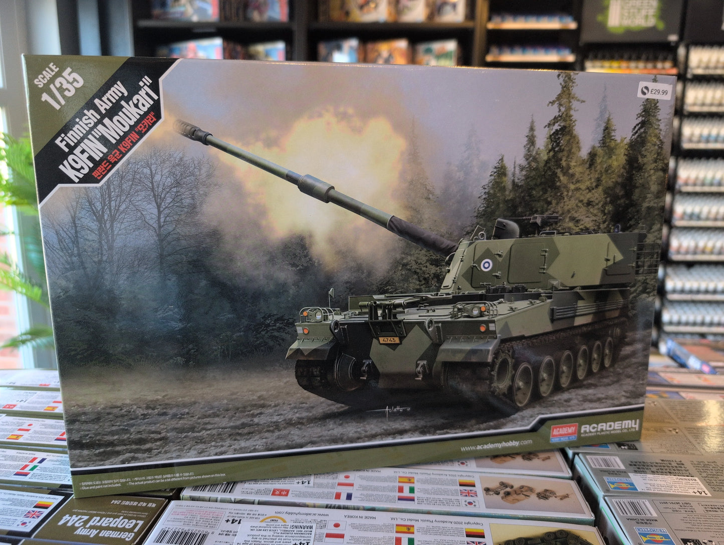 1/35 Academy - Finnish Army K9FIN "Moukari" (Sledge Hammer) Howitzer - Product Image