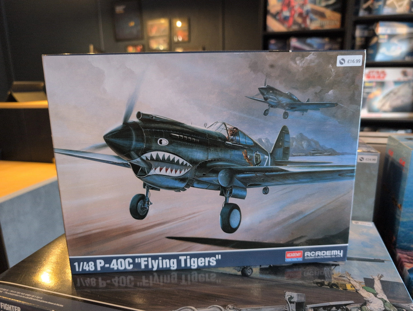 1/48 Academy - US Air Force P-40C Tomahawk Fighter Aircraft - Product Image