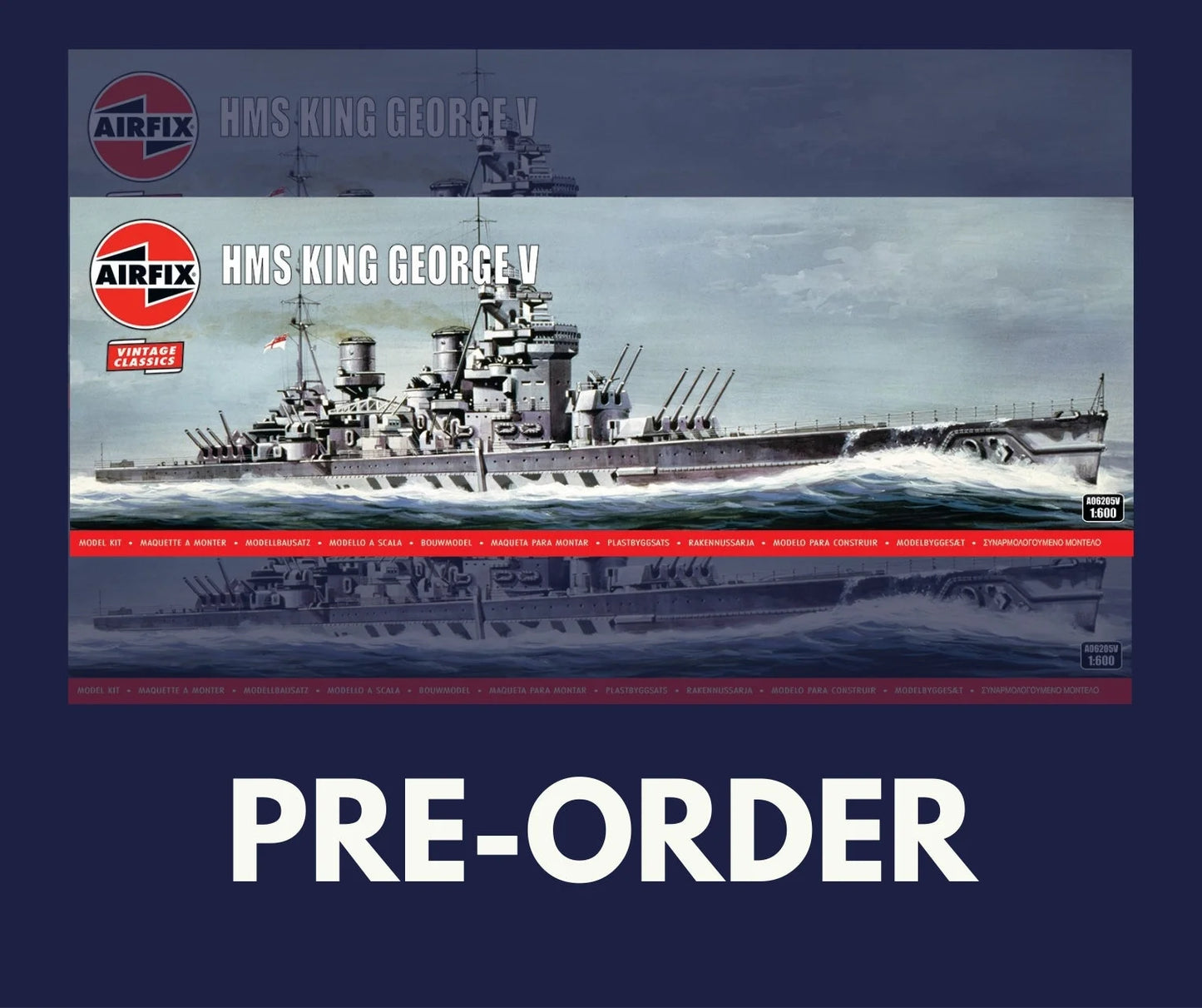 1/600 Airfix - HMS King George V (PRE-ORDER) - Product Image