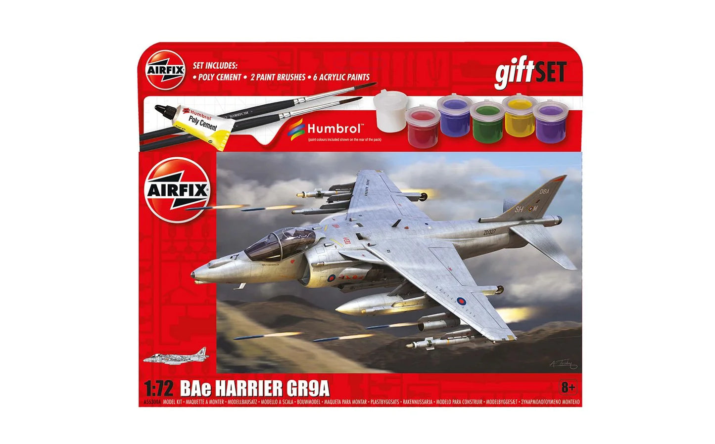 1/72 Airfix - BAe Harrier GR.9A Starter Set - Product Image