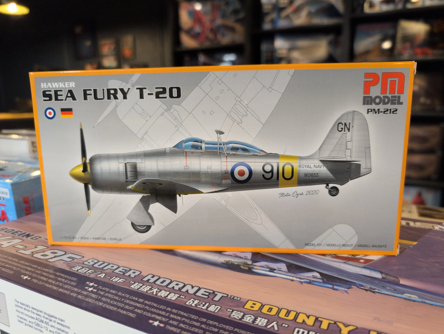 1/72 PM Model - Hawker Sea Fury T-20 Fighter Aircraft - Product Image