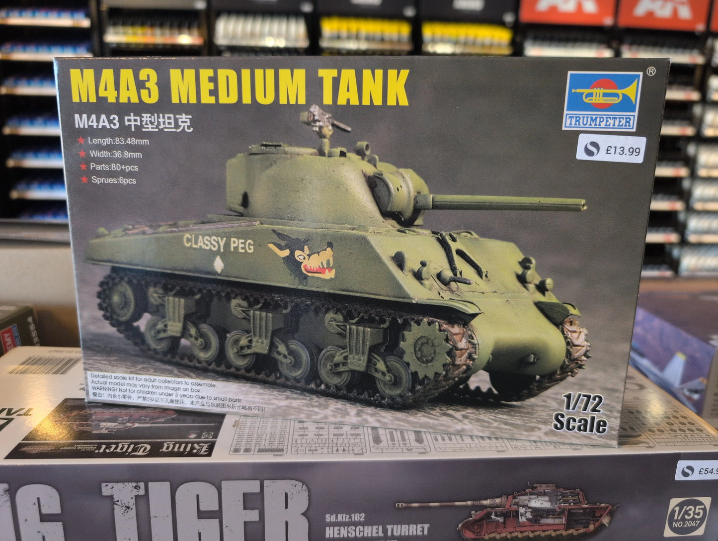 1/72 Trumpeter - US Army M4A3 Sherman Medium Tank - Product Image