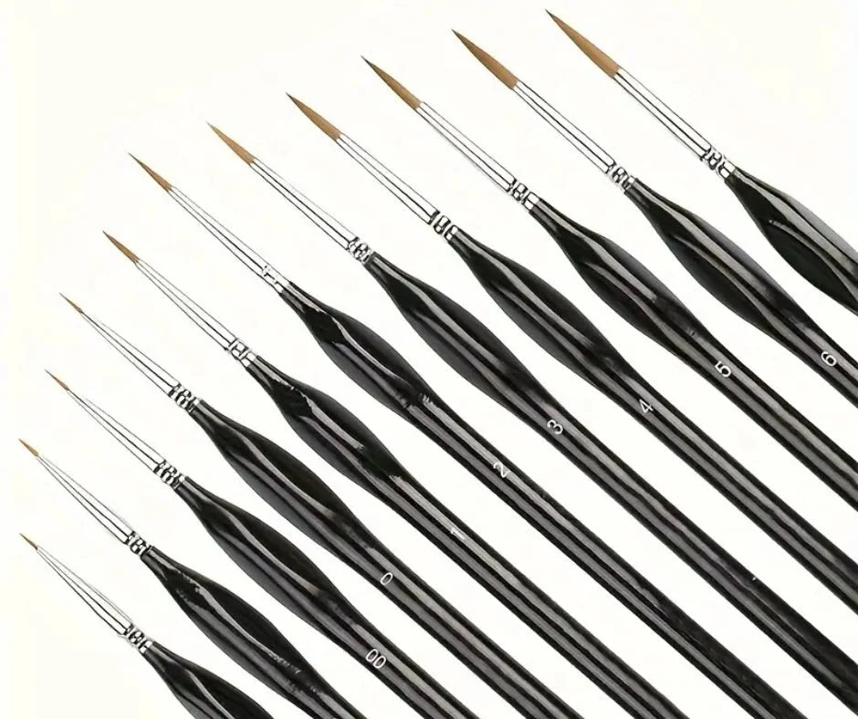 11-Piece Paint Brush Pack - Sizes 00000 - 7 - Product Image