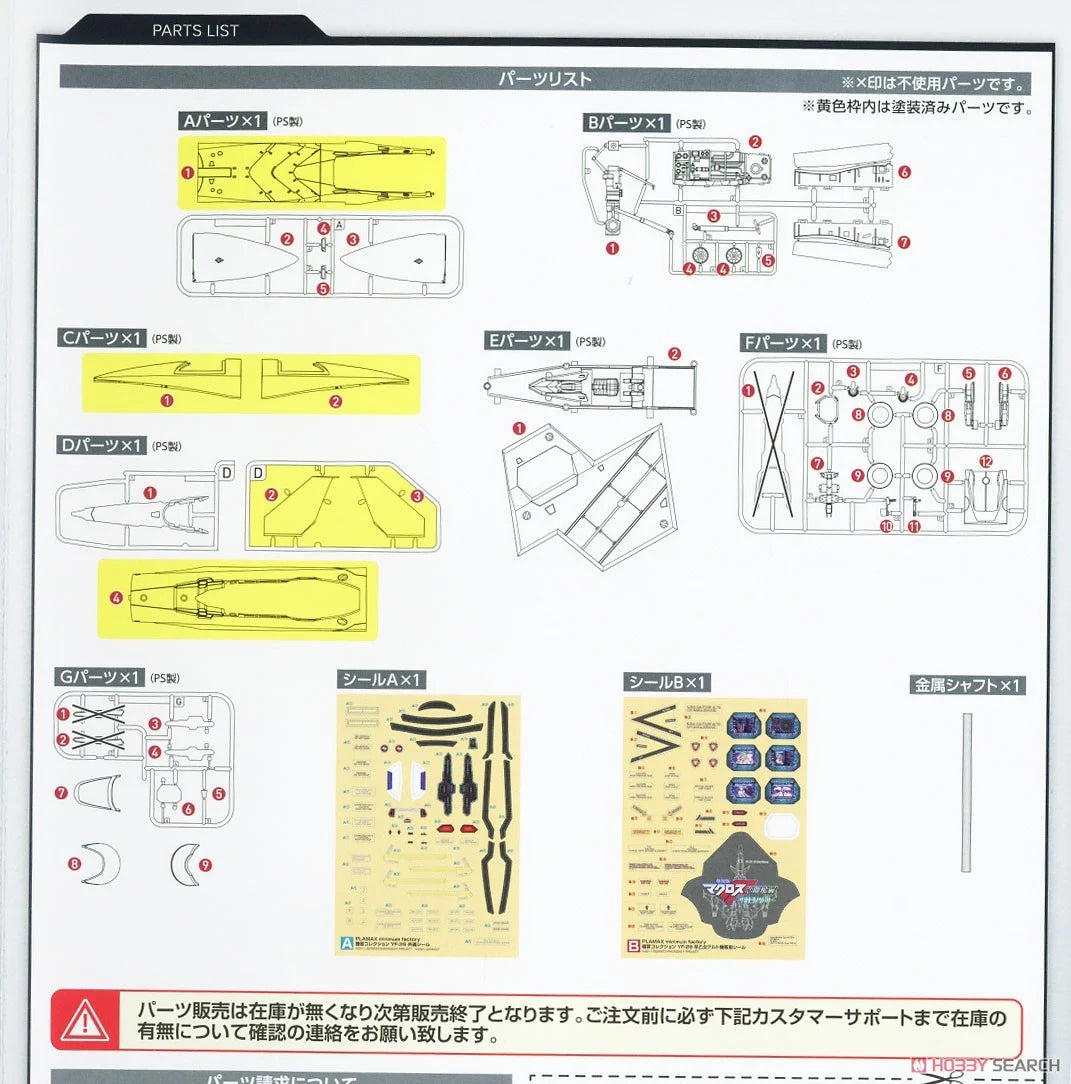 1/20 Max Factory: Plamax - Macross MF53 YF-29 Nose
