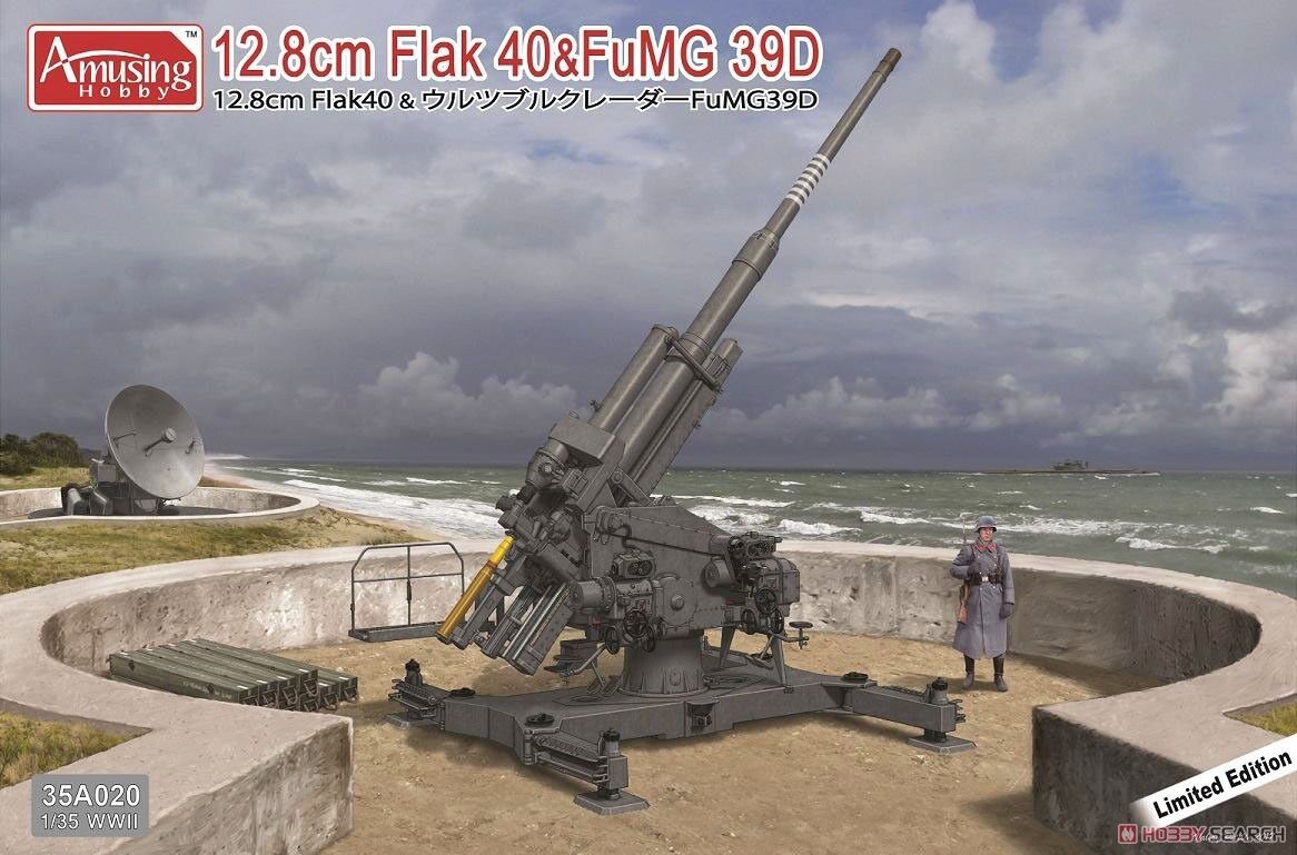 1/35 Amusing Hobby - 12.8cm Flak 40 & FuMG 39D