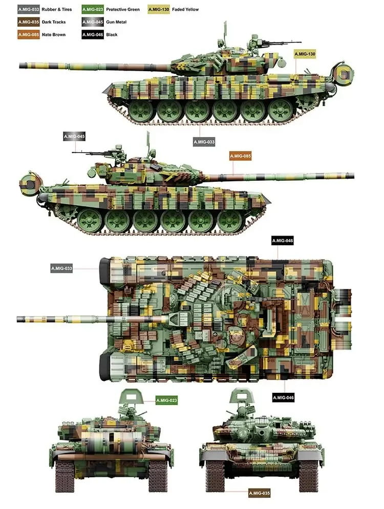 1/35 Amusing Hobby - T-72AV Ukraine Main Battle Tank
