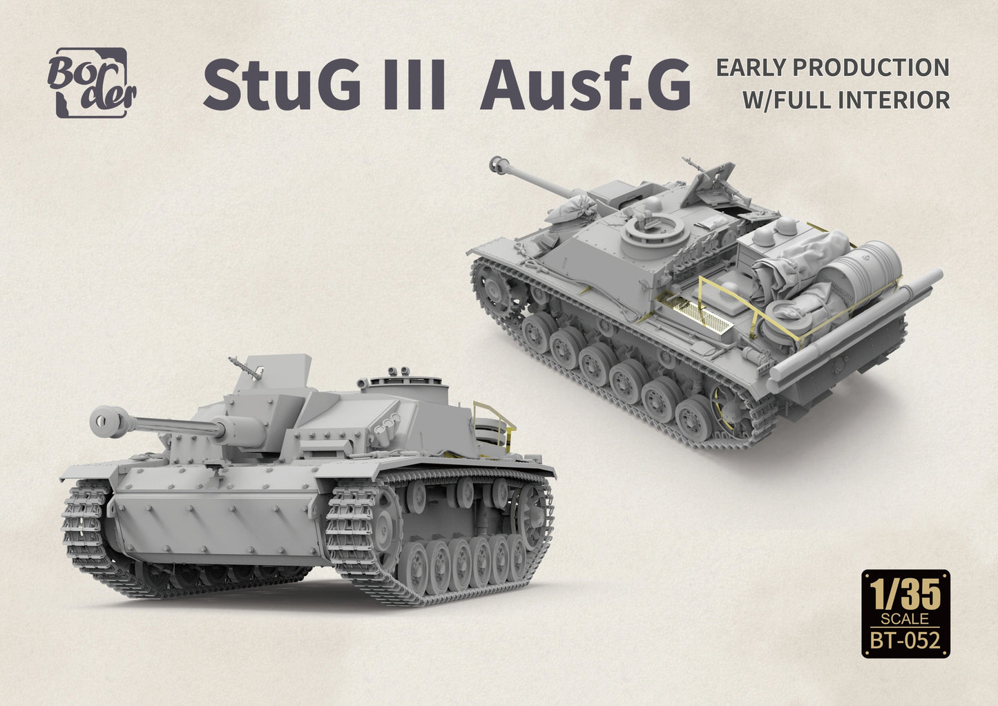 1/35 Border Model - Stug III Ausf. G Early Production with Full Interior (PRE-ORDER)