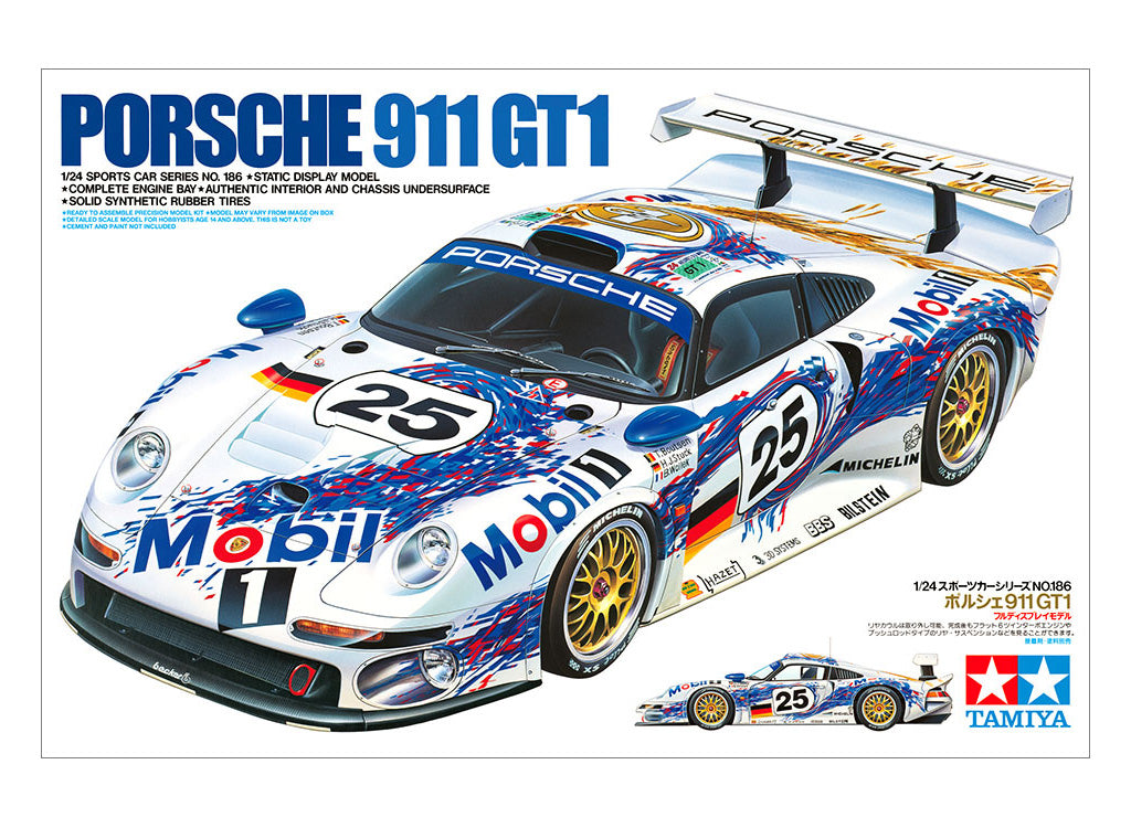 Tamiya 1/24 Cars - Porsche 911 GT1 - 24186