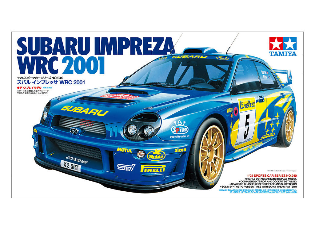 Tamiya 1/24 Cars - 1/24 Subaru Impreza WRC 2001 - 24240