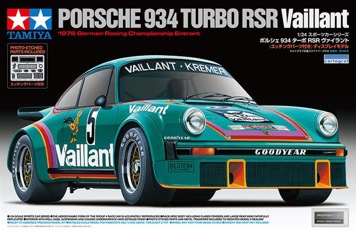 Tamiya 1/24 Cars - 1/24 Porsche 934 Vaillant - 24334