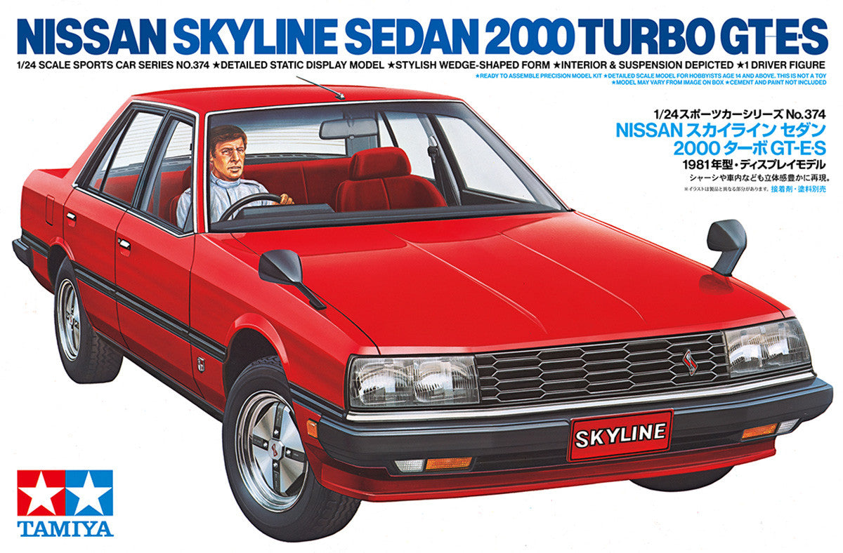 Tamiya 1/24 Cars - 1/24 Nissan Skyline 2000 Turbo GT-ES - 24374
