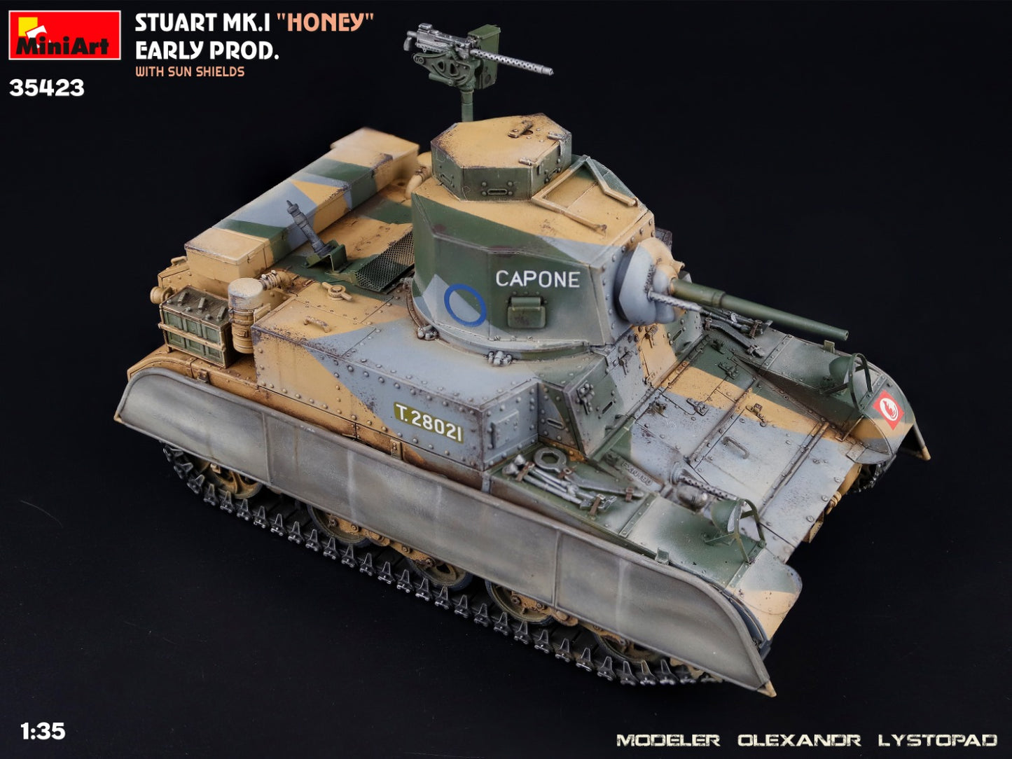 1/35 MiniArt - Stuart Mk.I Honey,Early Prod w/ SunShield (PRE-ORDER SPRING/SUMMER 2025)