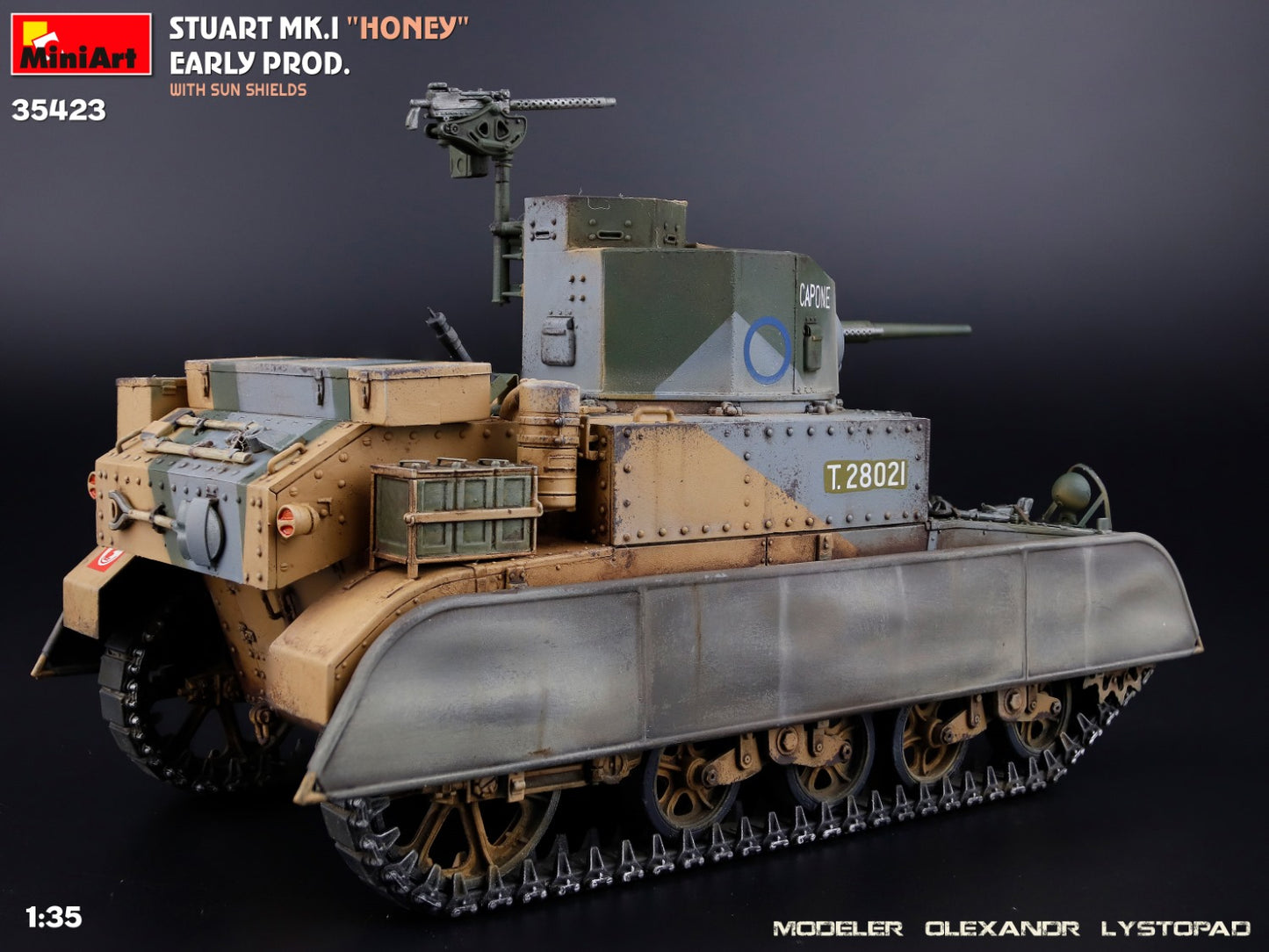 1/35 MiniArt - Stuart Mk.I Honey,Early Prod w/ SunShield (PRE-ORDER SPRING/SUMMER 2025)