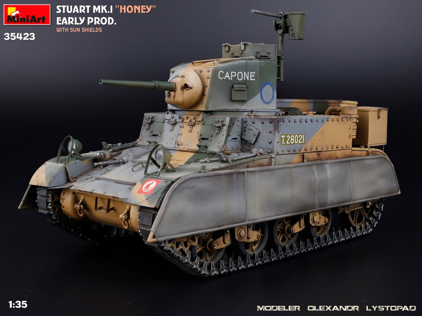 1/35 MiniArt - Stuart Mk.I Honey,Early Prod w/ SunShield (PRE-ORDER SPRING/SUMMER 2025)