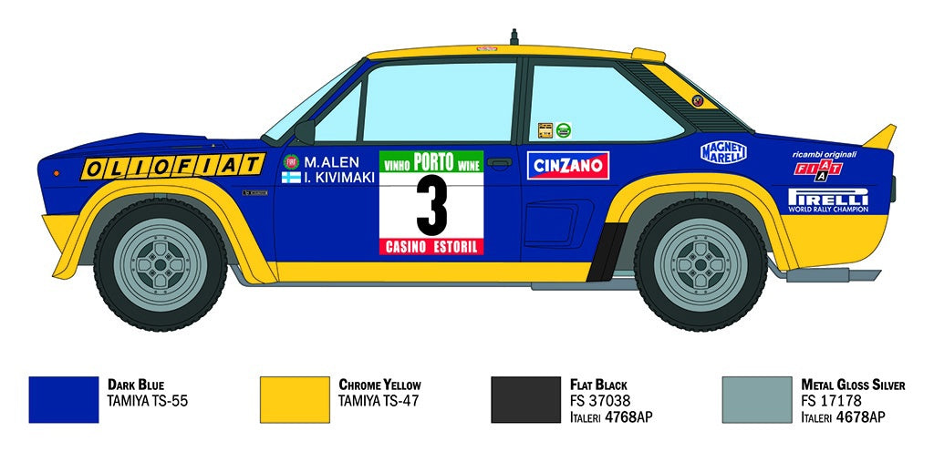 Italeri 1/24 Cars - Fiat 131 Arbarth Rally OL10 Fiat - 3667