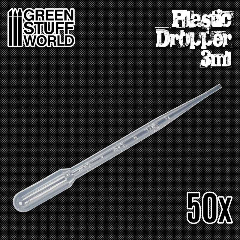 Green Stuff World - Plastic Droppers/Pipettes 3ml x50