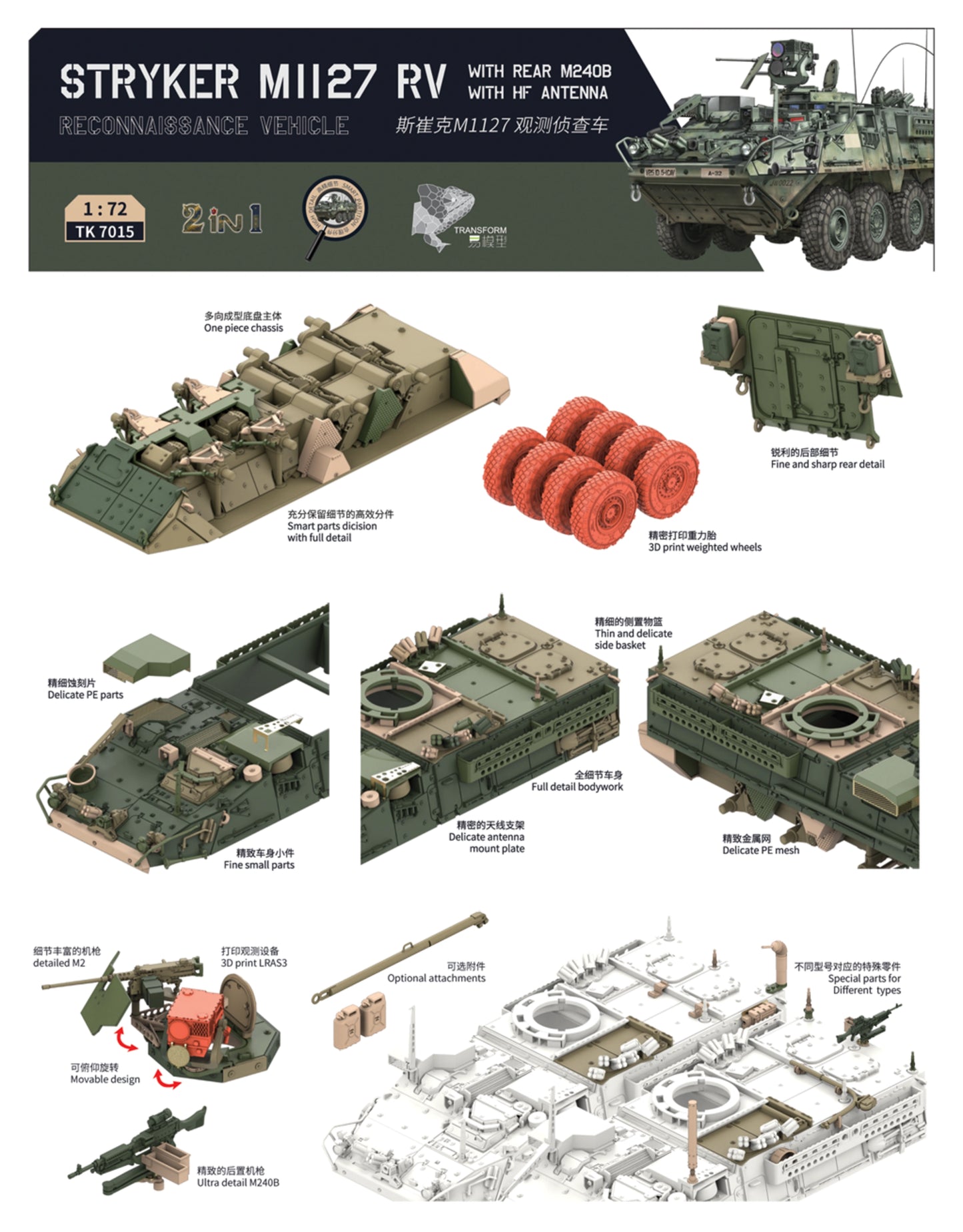 1/72 Border Model - Stryker M1127 (PRE-ORDER)