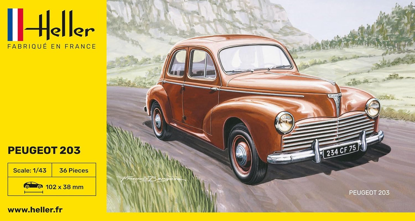 1/43 Heller - Peugeot 203 Starter Set