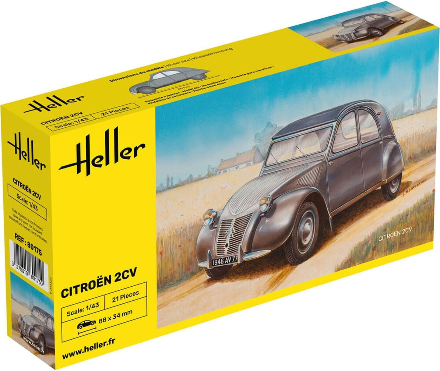 1/43 Heller - Citroen 2CV