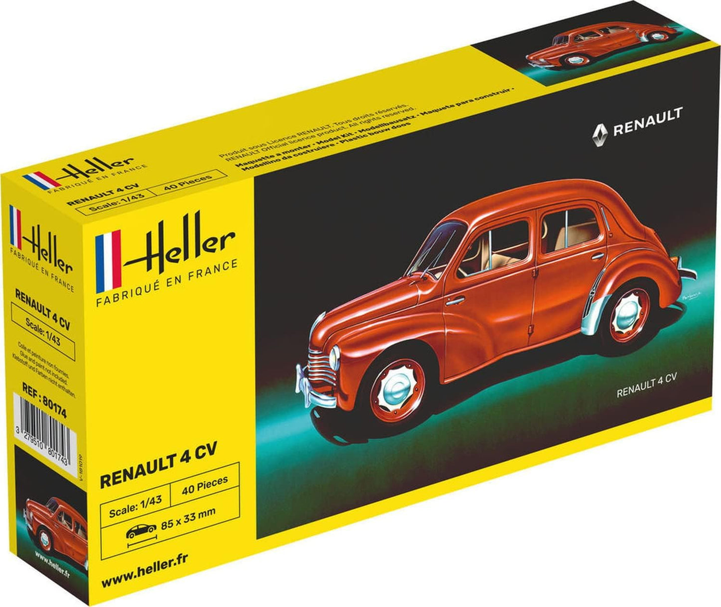 1/43 Heller - Renault 4 CV