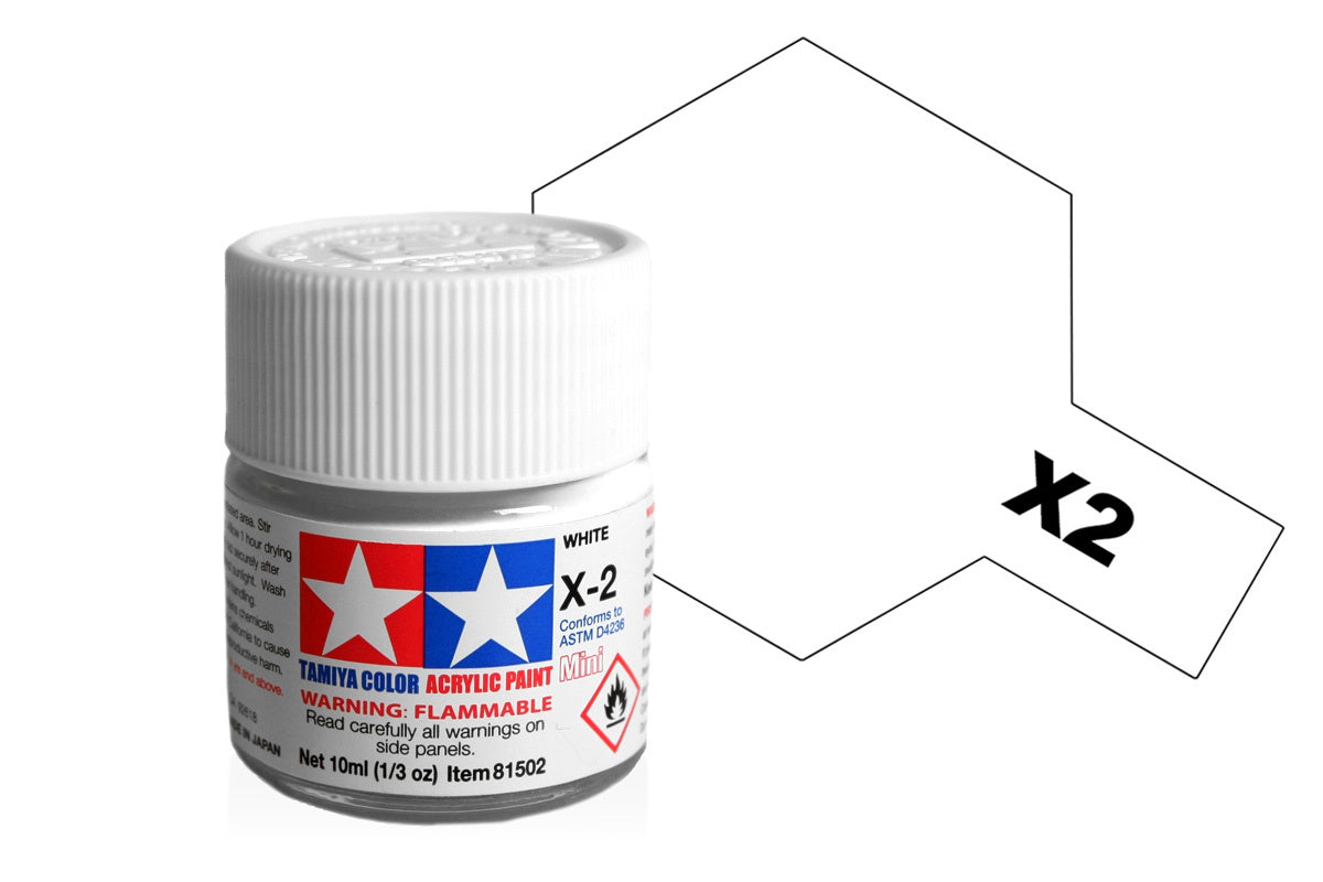 Tamiya - Acrylic Mini X-2 White 10ml