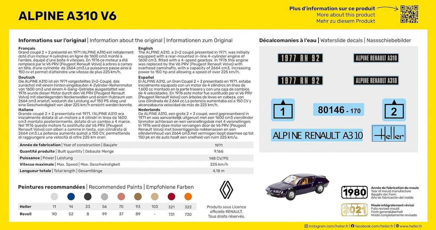 1/43 Heller - Renault Alpine A310 V6