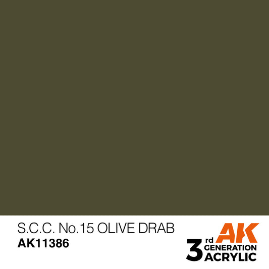 AK11386 - AFV Series - S.C.C. No.15 Olive Drab