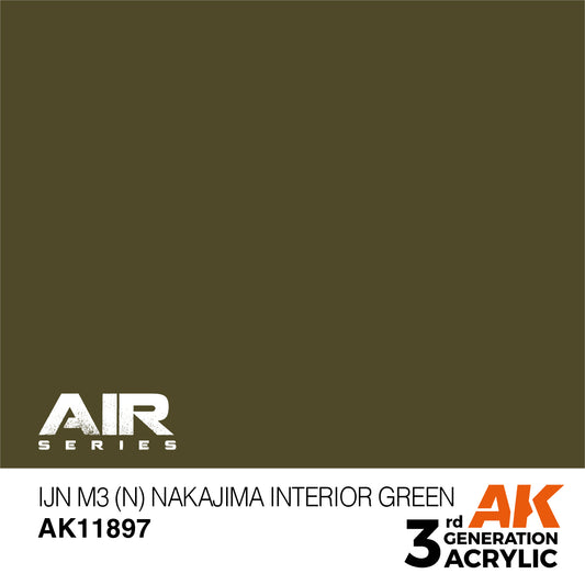 AK11897 - AIR Series - IJN M3 (N) Nakajima Interior Green