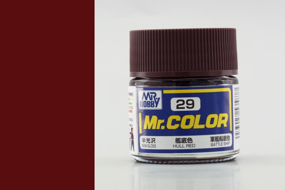 Mr.Hobby - Mr.Color Semi-Gloss - C-029 Hull Red (Cocoa Brown) for Battleships 10ml