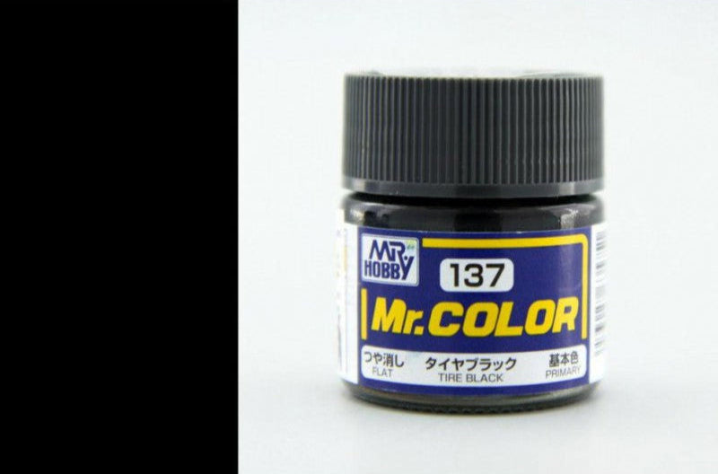 Mr.Hobby - Mr.Color Flat - C-137 Tire Black for Primary/Tire 10ml