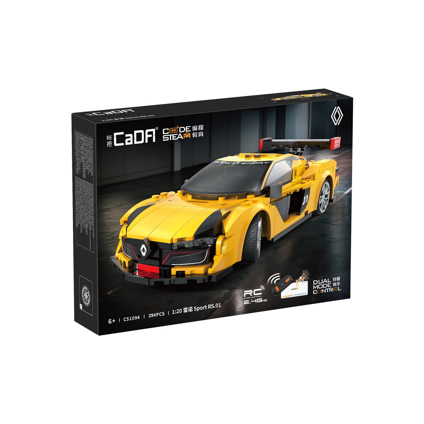 CaDA 1/20 Mini Cars - 1:20 Renault Sport RS.01 - 294 pcs C51094W