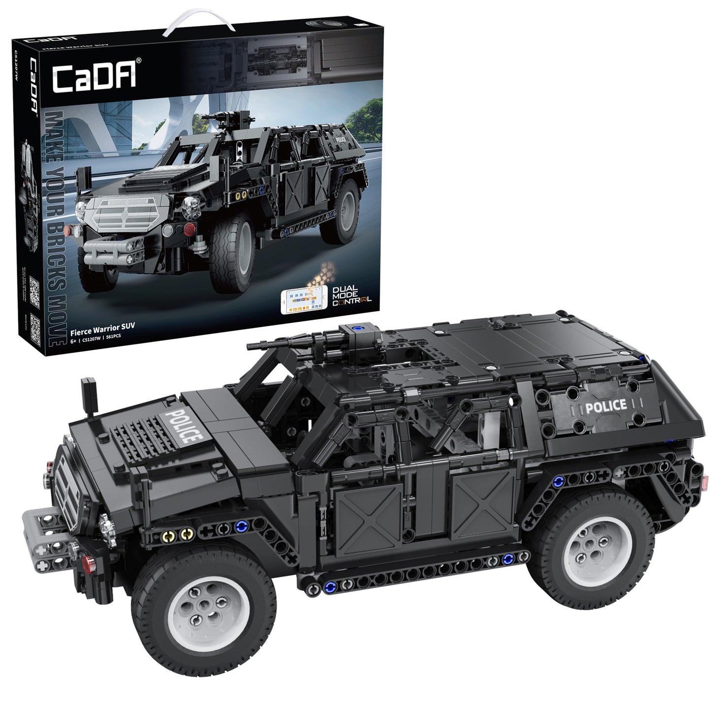 CaDA Big Chassis Cars - Fierce Warrior SUV - 561 pcs - C51207W