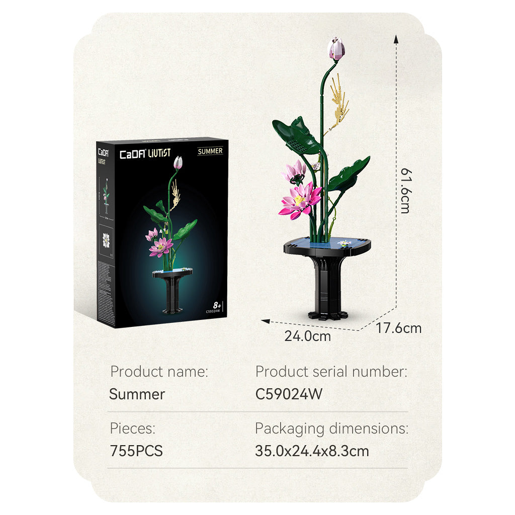 CaDA Creative - Oriental Floral Art: Summer - 751 pcs - C59024W