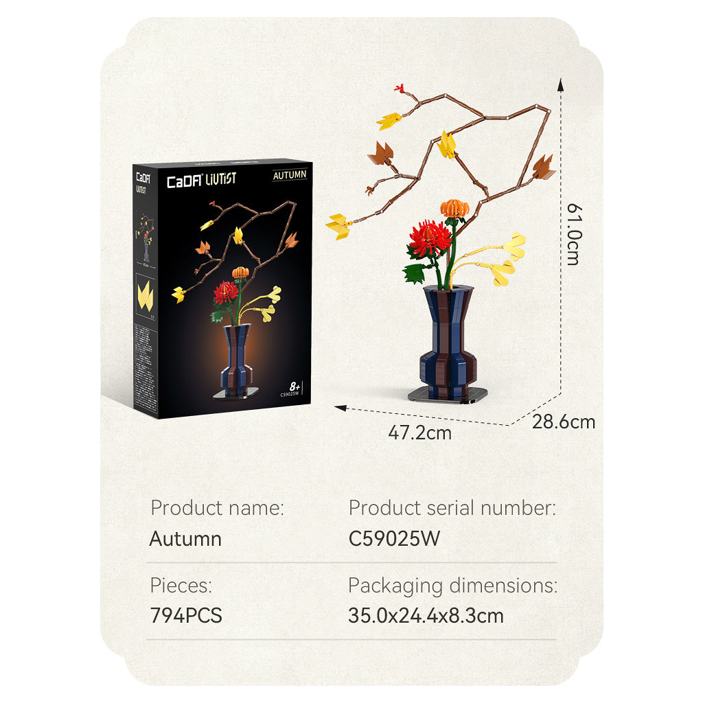 CaDA Creative - Oriental Floral Art: Autumn - 795 pcs - C59025W