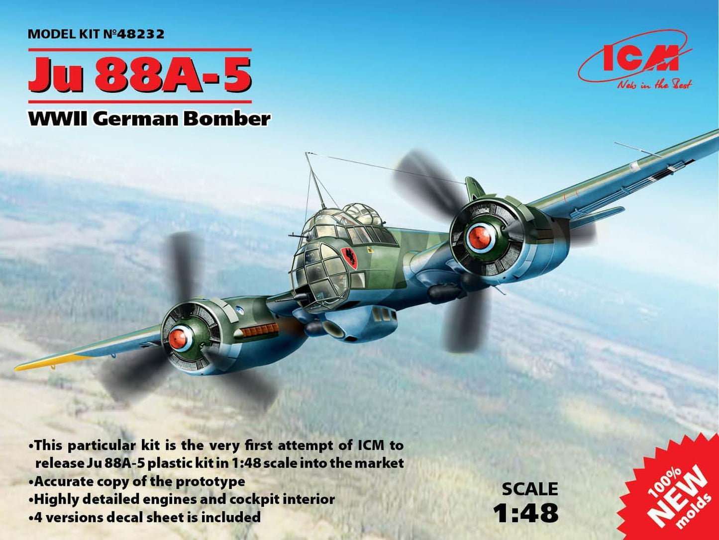ICM 1/48 - Ju 88A-5 WWII German Bomber