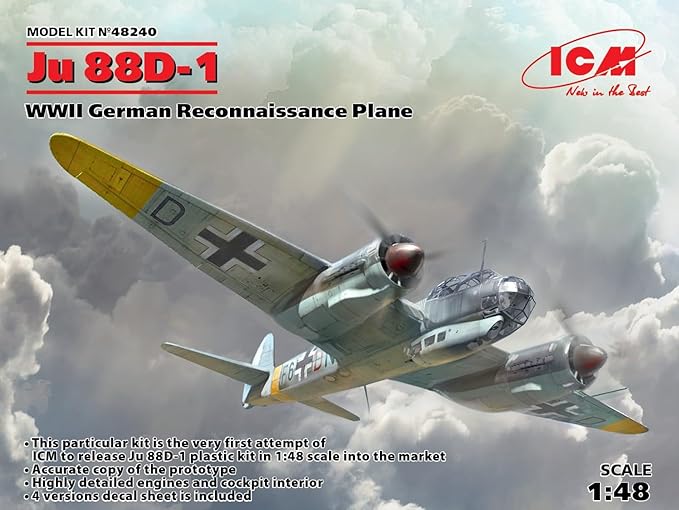 ICM 1/48 - Ju 88D-1 WWII German Recon Plane