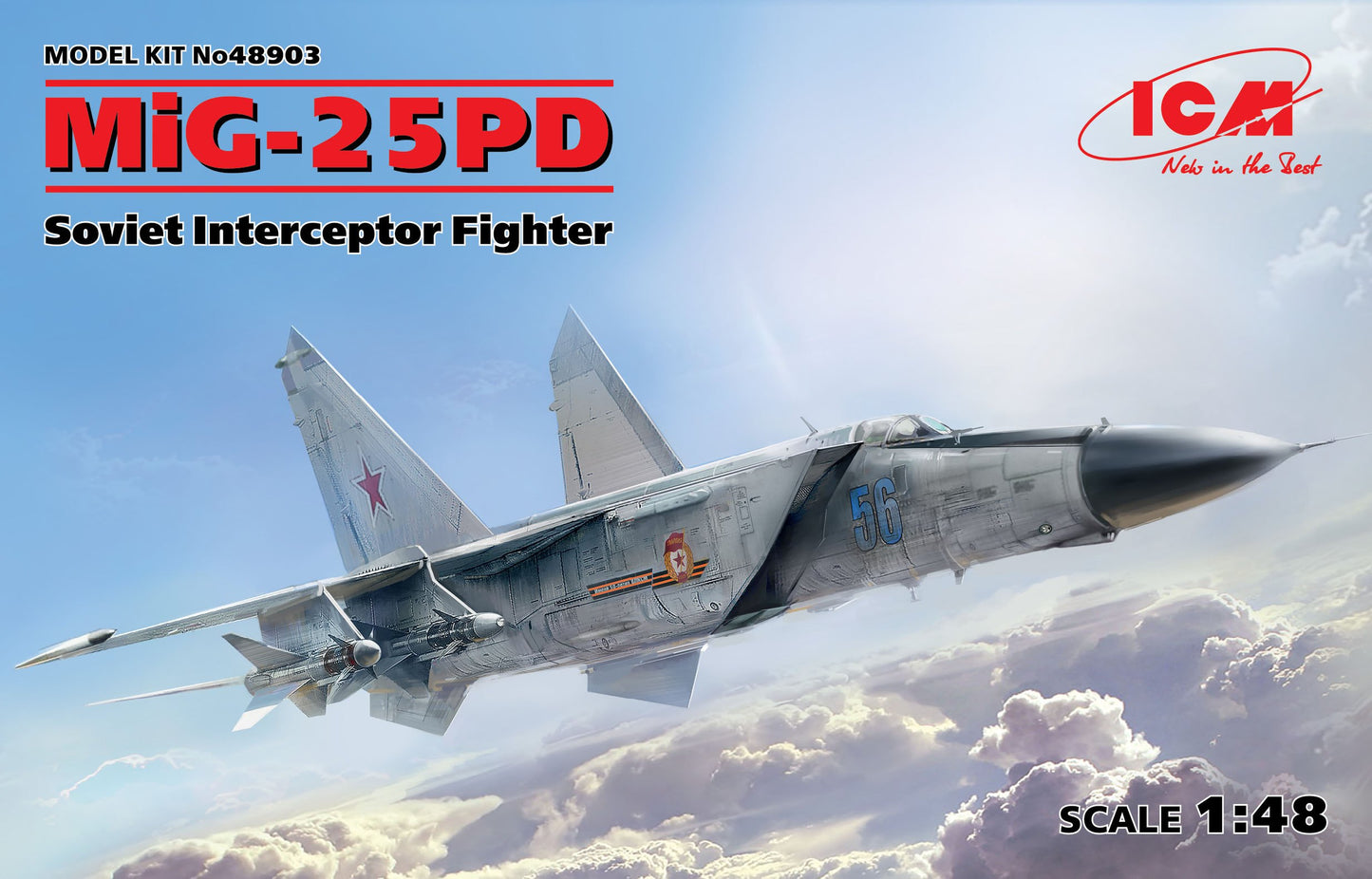 ICM 1/48 - MiG-25 PD Soviet Interceptor Fighter