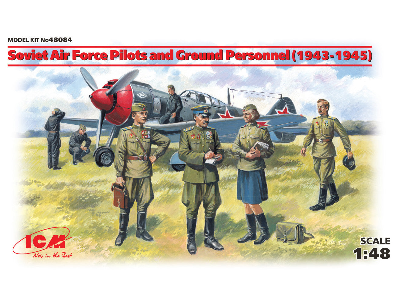 ICM 1/48 - Soviet Pilots & Ground Personnel (1943-1945)