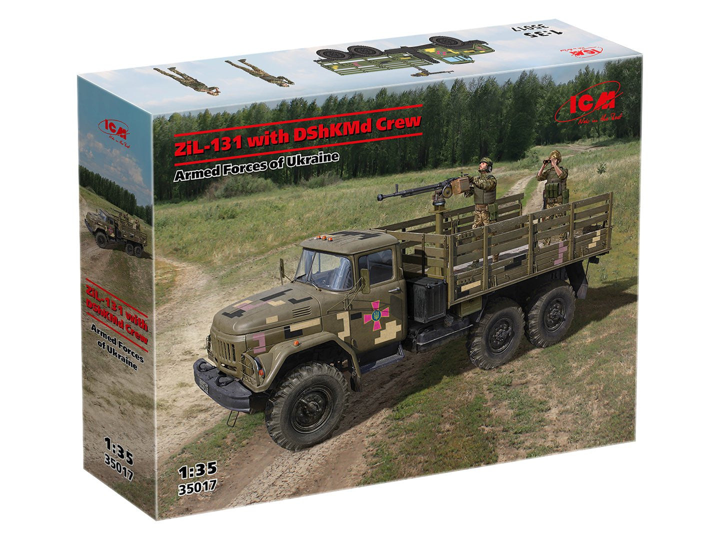 1/35 ICM - ZіL-131 with DShKMd Crew, Armed Forces of Ukraine 35017