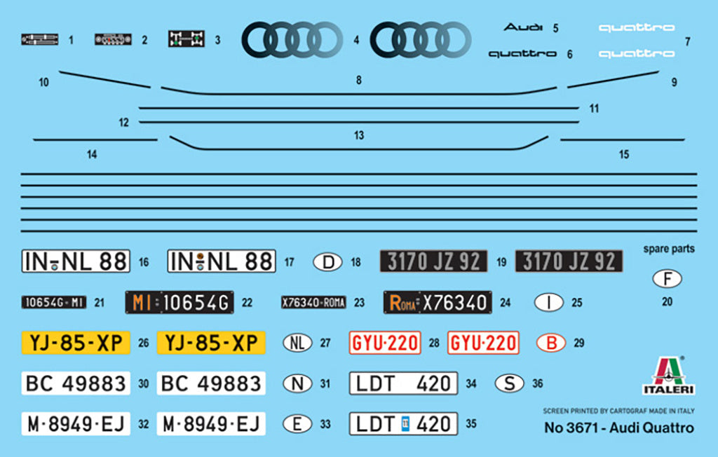 1/24 Italeri - Audi Quattro '80/'81