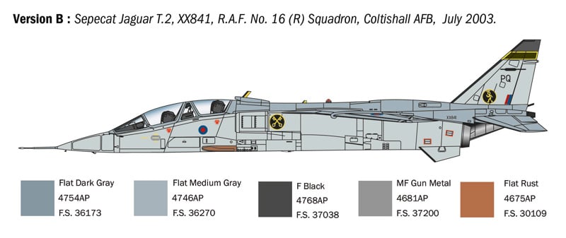 1/72 Italeri - Jaguar T.2 R.A.F Trainer