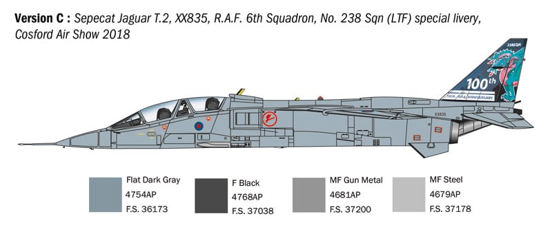 1/72 Italeri - Jaguar T.2 R.A.F Trainer