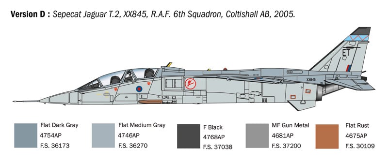 1/72 Italeri - Jaguar T.2 R.A.F Trainer