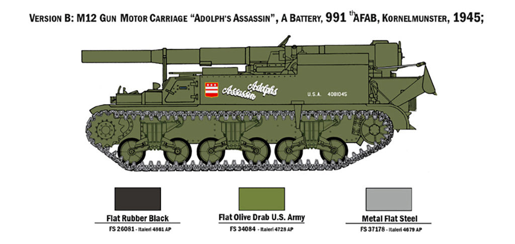 1/72 Italeri - M12 Gun Motor Carriage