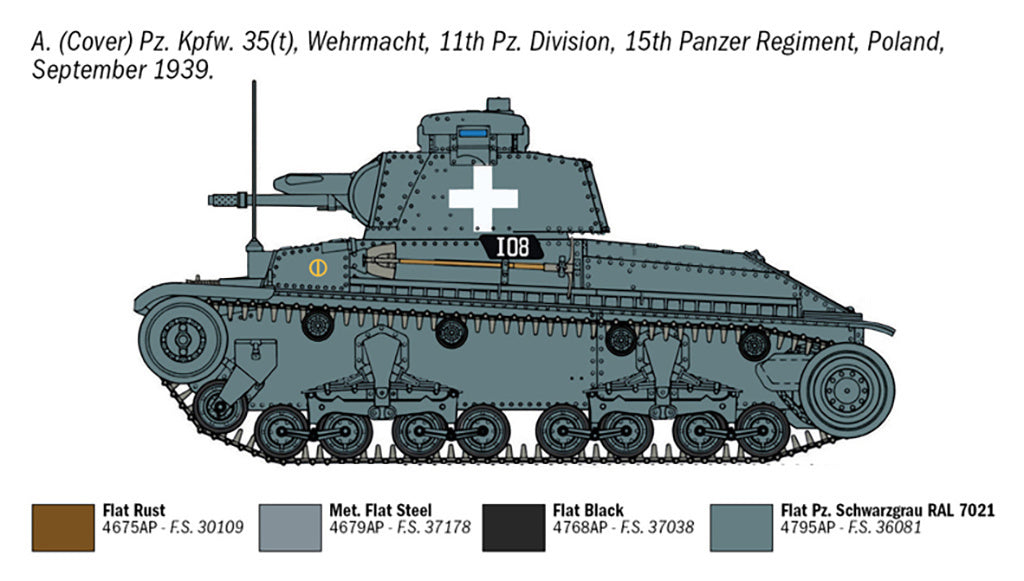 1/72 Italeri - Panzerkampfwagen 35(t) w/Figure