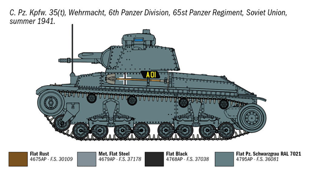 1/72 Italeri - Panzerkampfwagen 35(t) w/Figure