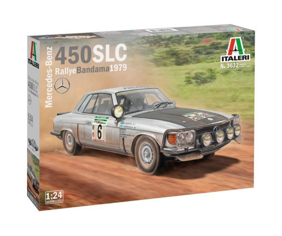 1/24 Italeri - Mercedes 450 SLC Rally Bandama 1979