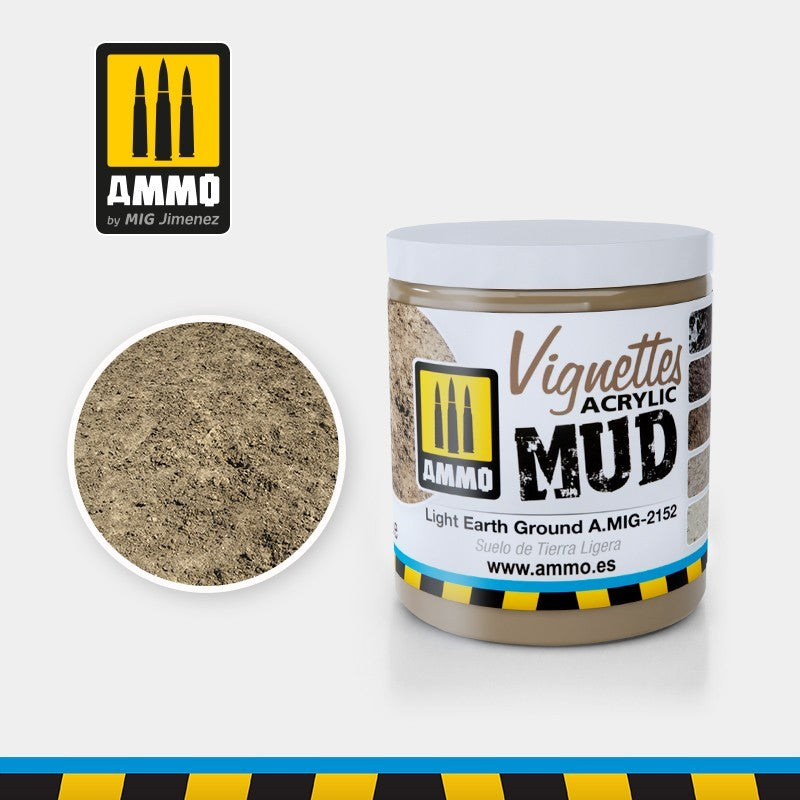 Ammo by MIG - Vignettes Acrylic Mud - Light Earth Ground A.MIG-2152