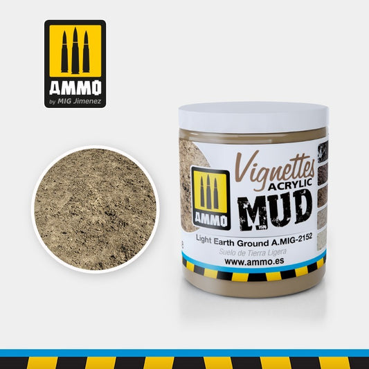 Ammo by MIG - Vignettes Acrylic Mud - Light Earth Ground A.MIG-2152